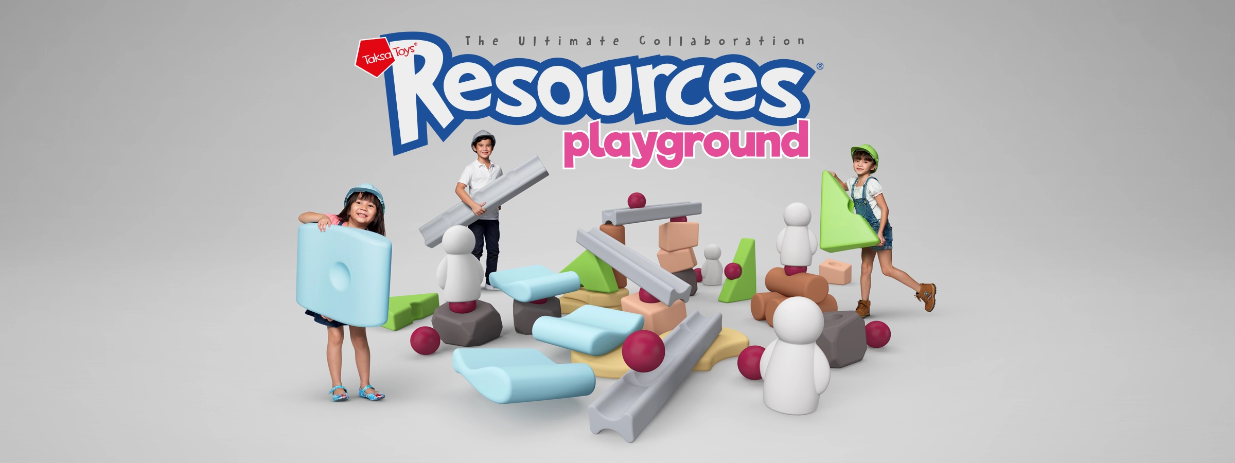 ของเล่นตัวต่อขนาดใหญ่ Resources® Playground ที่ชวนเด็กๆ เล่นร่วมกัน เคลื่อนไหว และสร้างสมดุลผ่านการลงมือทำ