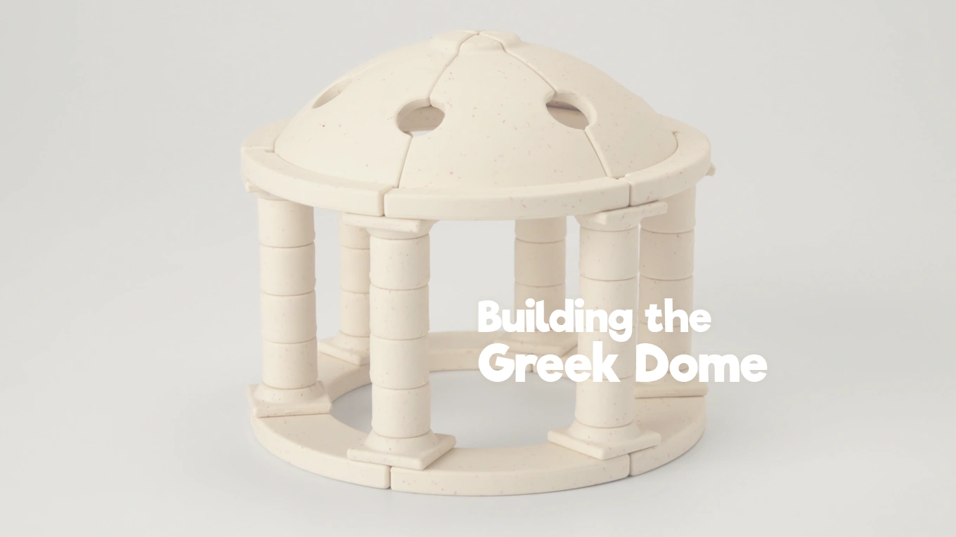 Arch-Kid-Tech® Greek Dome structure formed through a continuous curved arrangement distributing weight evenly.