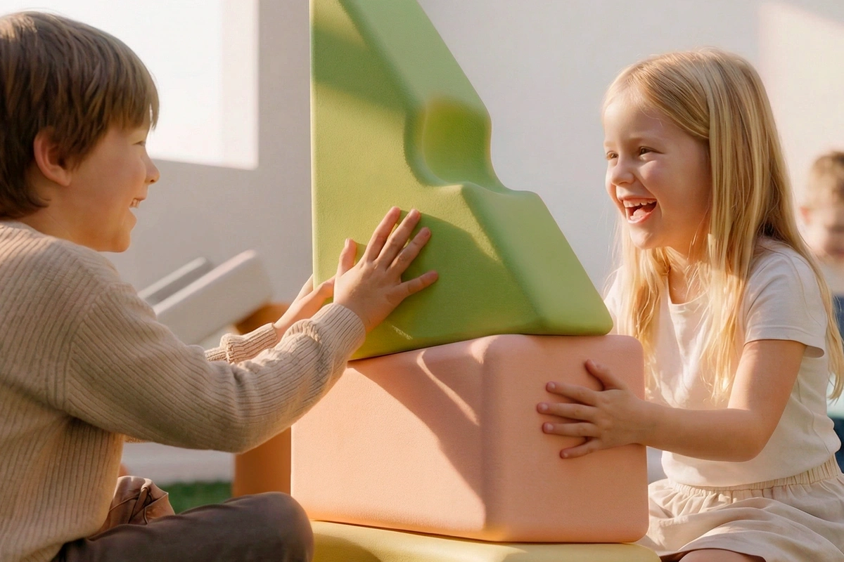 ของเล่นเสริมพัฒนาการขนาดใหญ่ Resources® Playground สำหรับการเล่นร่วมกันของเด็กๆ